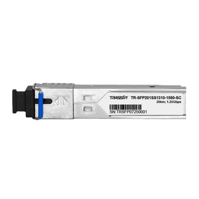 TRASSIR TR-SFP201SS1310-1550-SC Сетевое оборудование TRASSIR TR-SFP201SS1310-1550-SC Сетевое оборудование