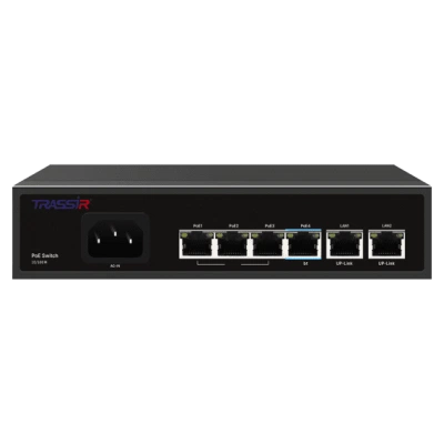 РоЕ-коммутатор TRASSIR TR-NS1206-65-4PoE