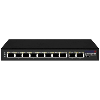 РоЕ-коммутатор TRASSIR TR-NS1410-120-8POE РоЕ-коммутатор TRASSIR TR-NS1410-120-8POE