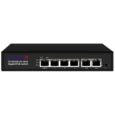 РоЕ-коммутатор TRASSIR TR-NS1406-65-4POE